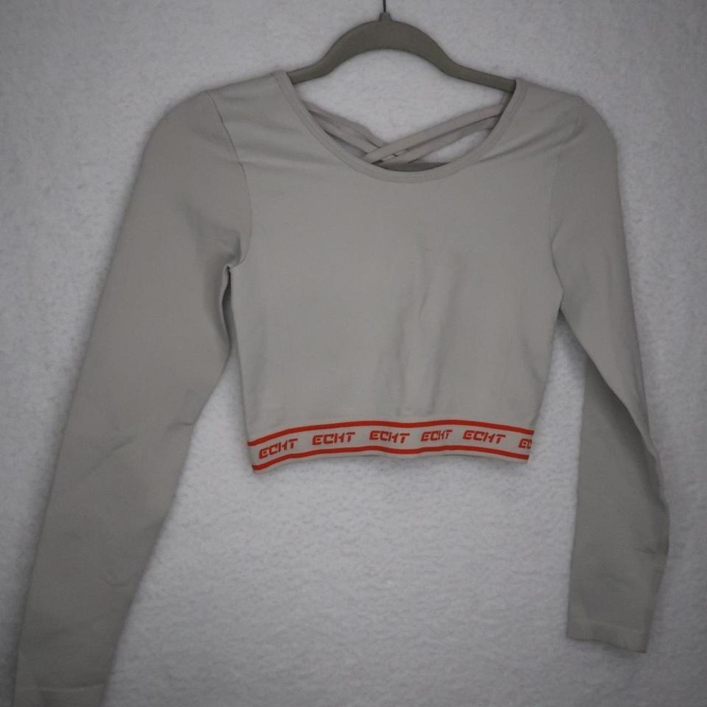 Echt Women's Long Sleeve Seamless Workout‎ Top Sz S Activewear Gym Workout